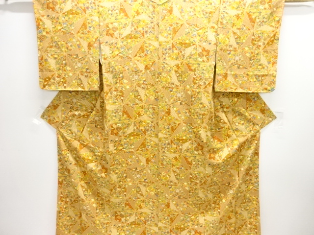 JAPANESE KIMONO / KOMON / FLORAL PLANTS